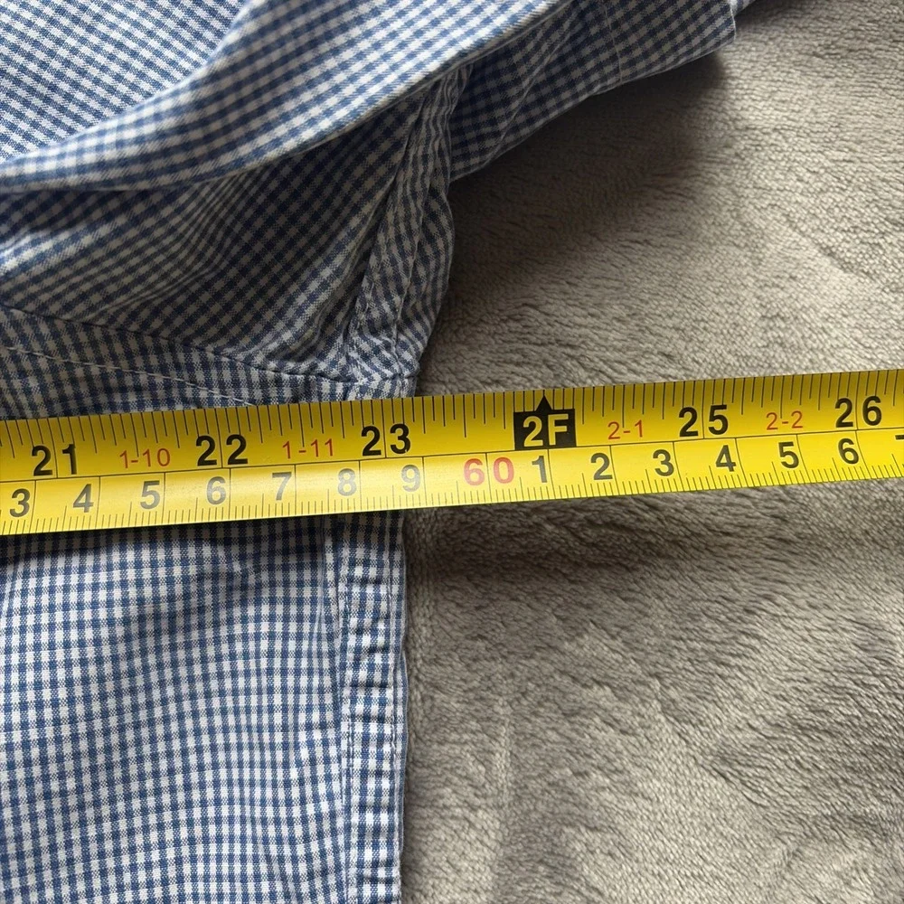 Abercrombie & Fitch Mens Short Sleeve Plaid Pearl Snap Button Shirt Muscle Large